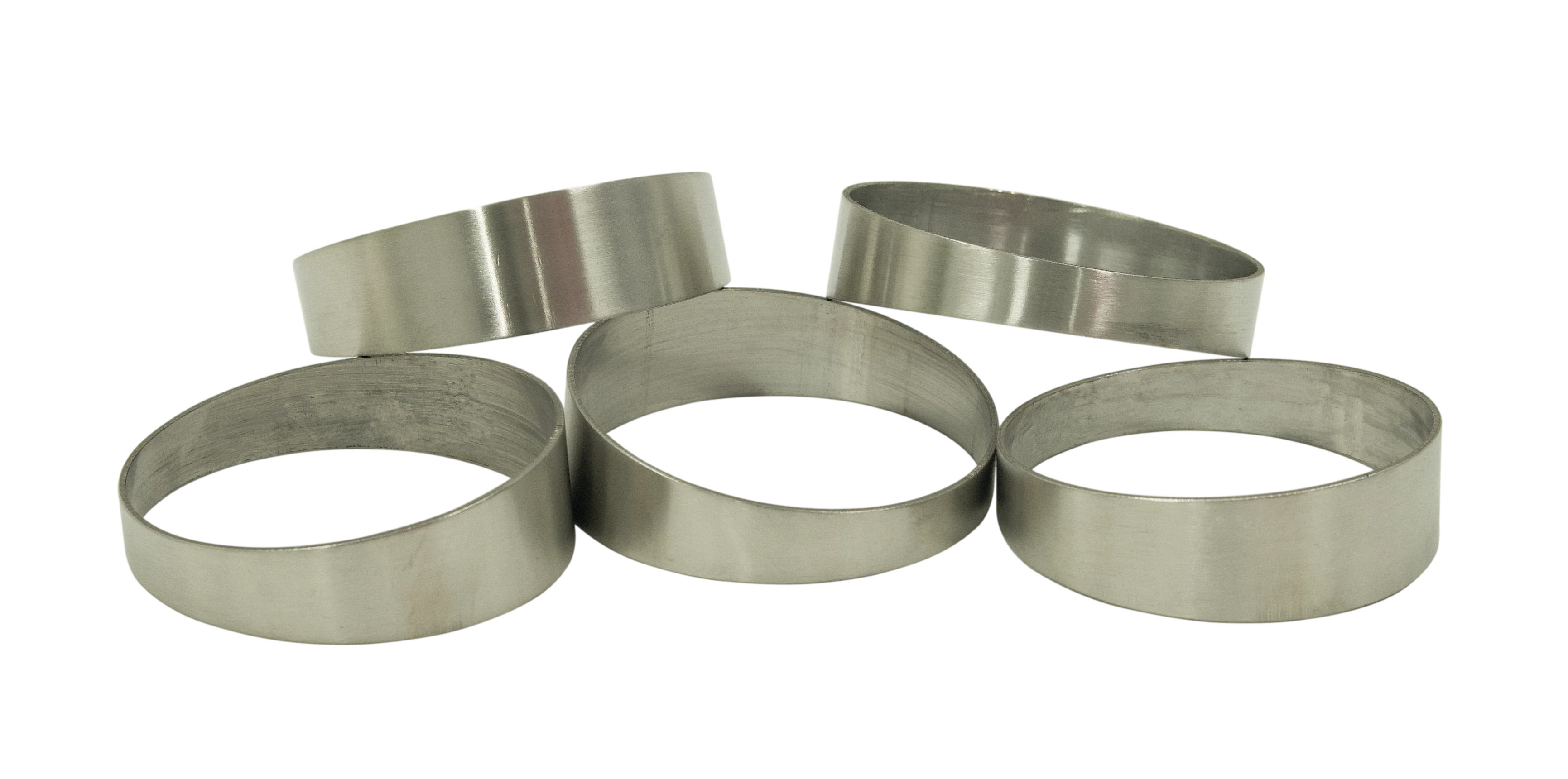 4inch Pie Cuts Brushed Stainless Steel 45' 1D