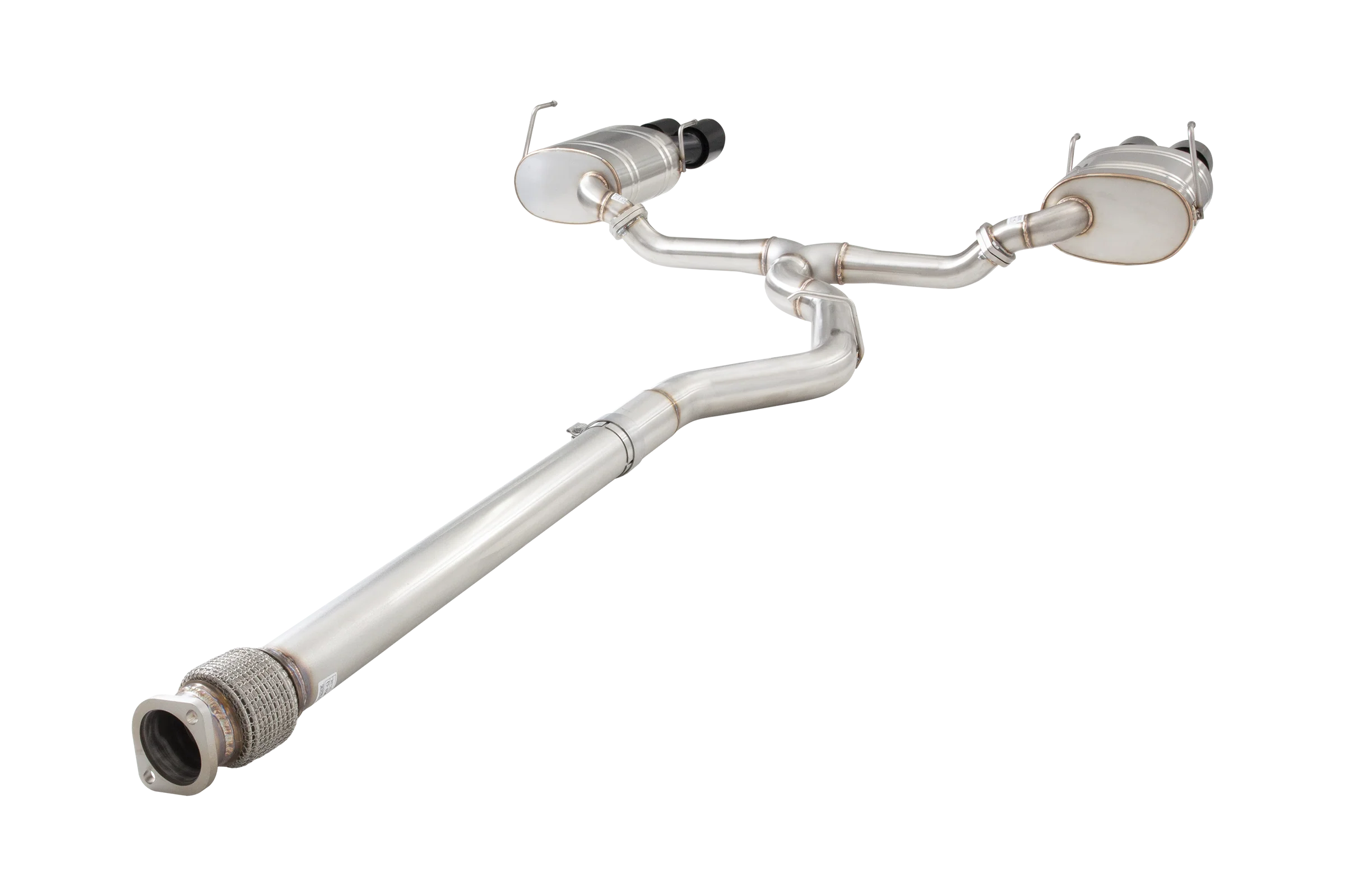 Subaru WRX Sedan VB Cat Back Exhaust System with Black Tips - Image 2