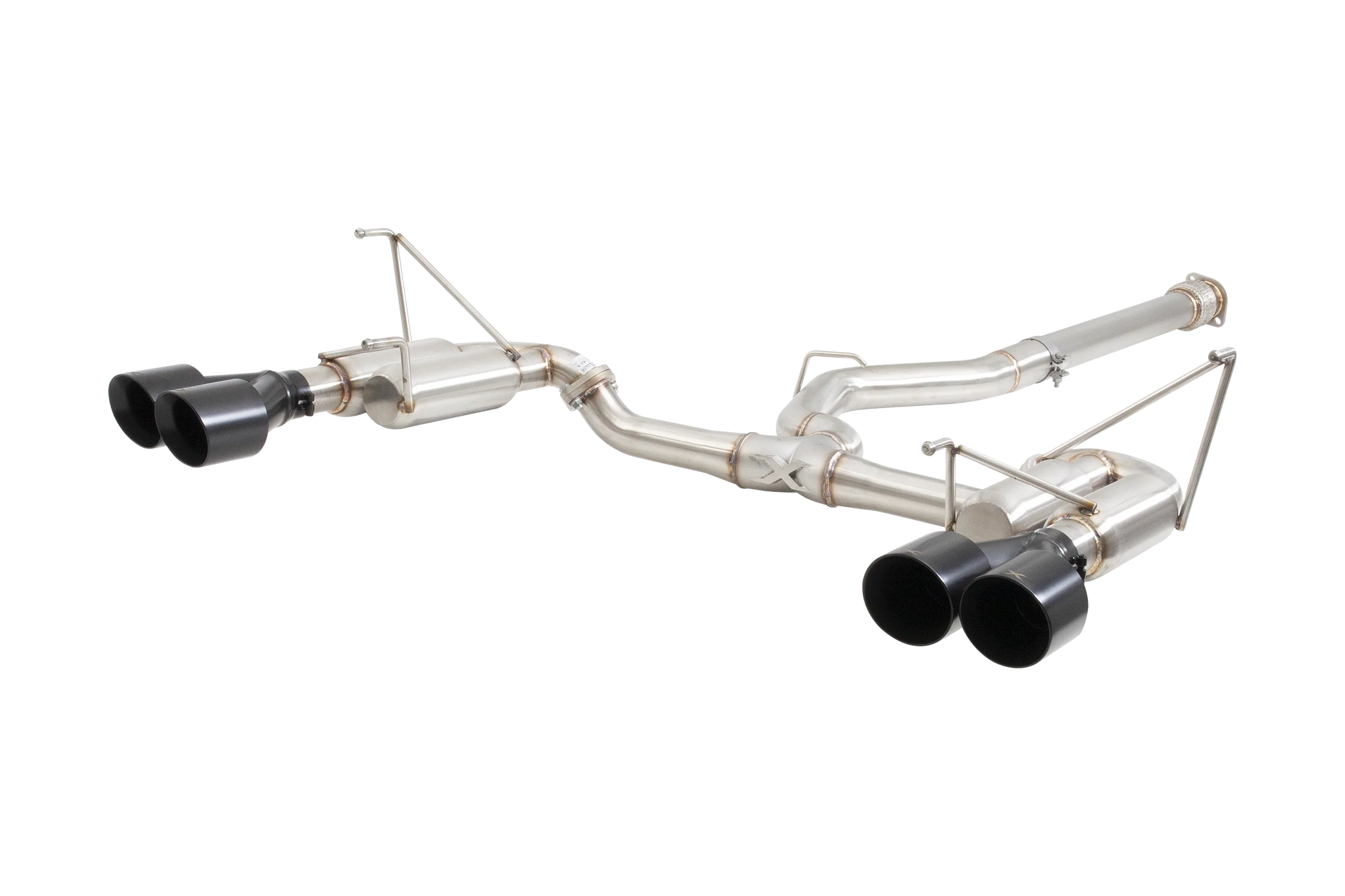 Subaru WRX Sedan VB Race Cat Back Exhaust System with Black Tips