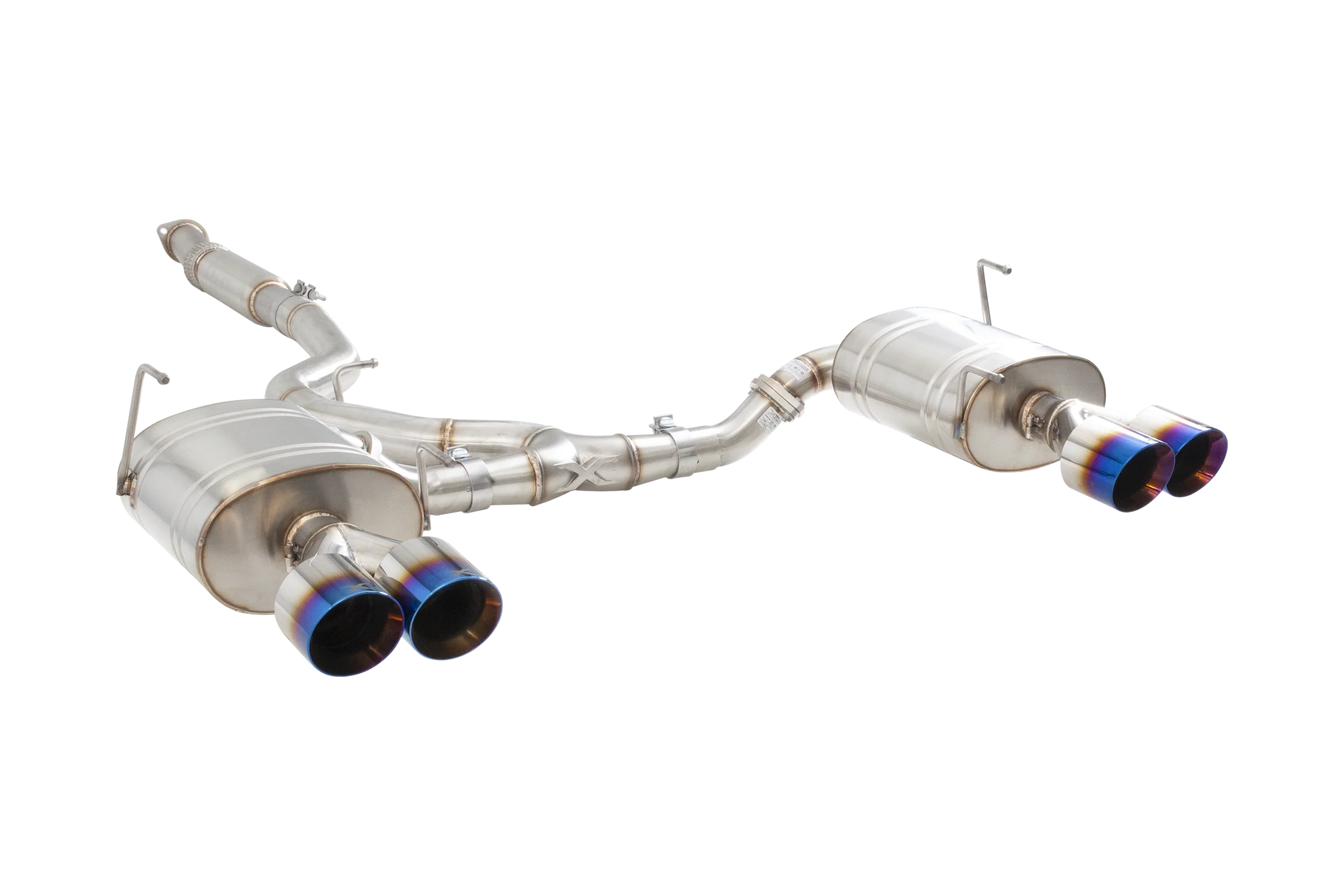 Subaru WRX STI G3 VA Sedan Cat Back Exhaust with Burnt Blue Tips