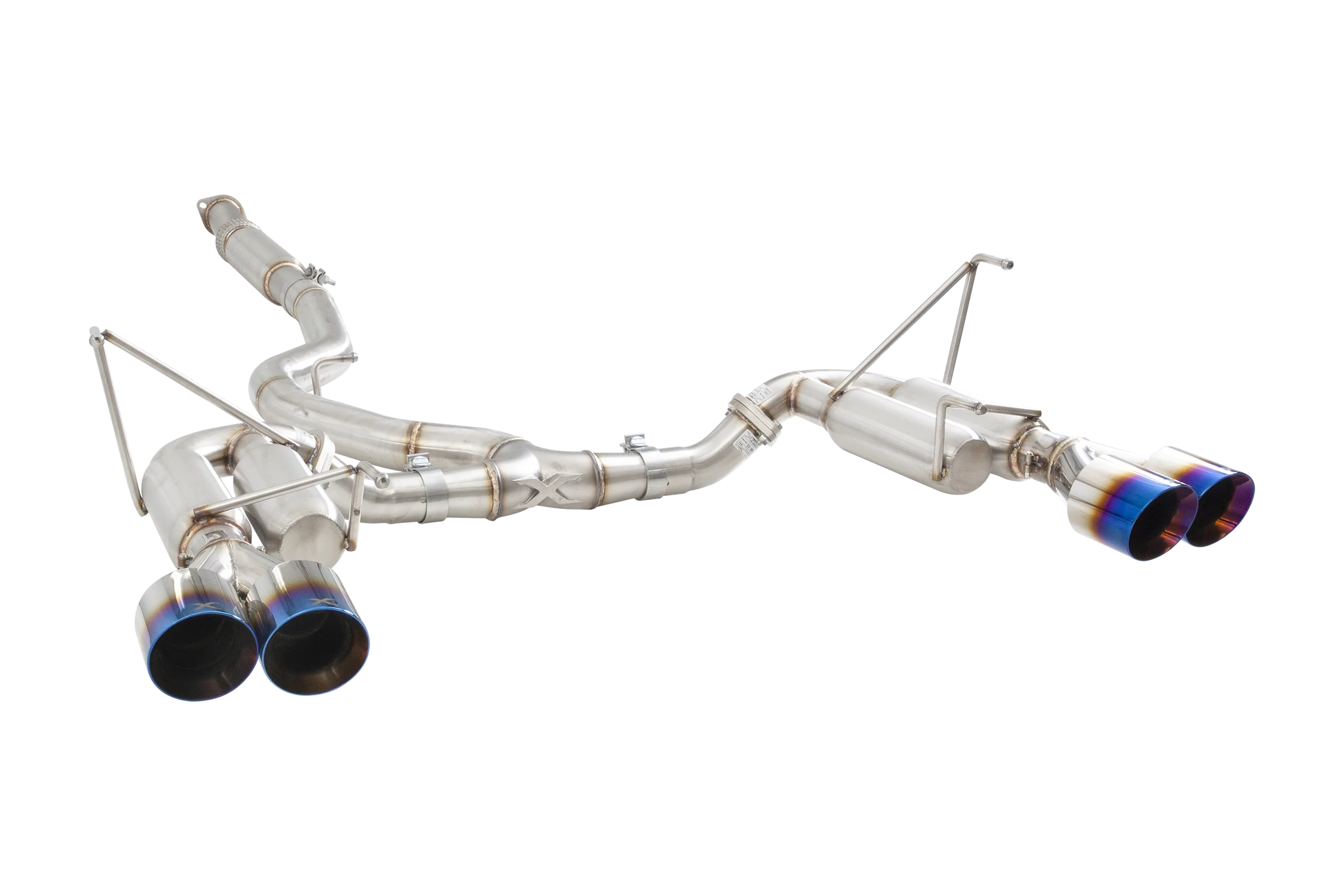 Subaru WRX STI G3 VA Sedan Race Cat Back Exhaust with Burnt Blue Tips