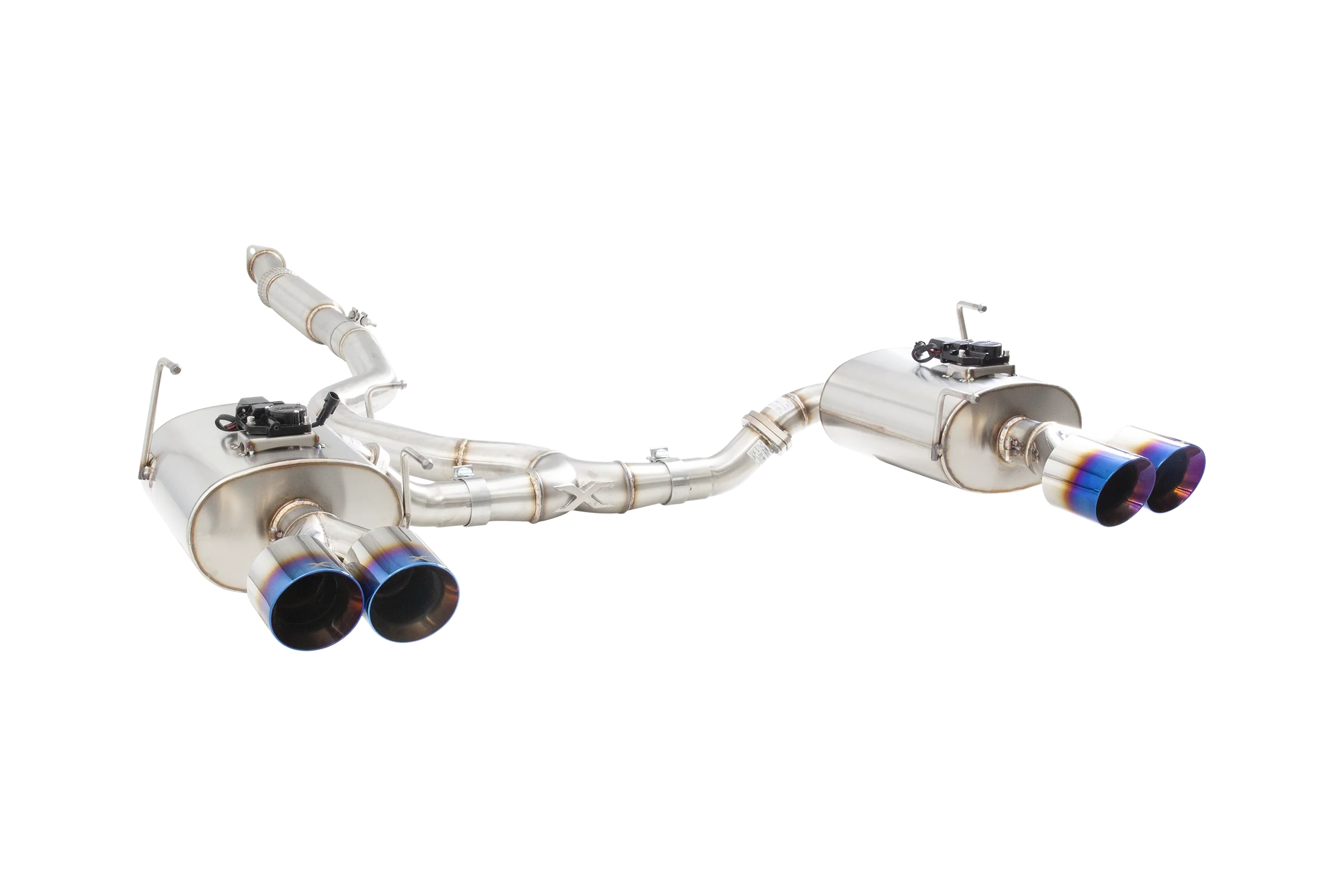Subaru WRX / STI G3, VA Sedan WR Varex Valved Cat Back Exhaust with Burnt Blue Tips - Image 2